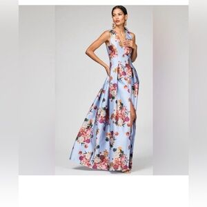 Sachin & Babi

Brooke Floral Pleated Mikado Gown
